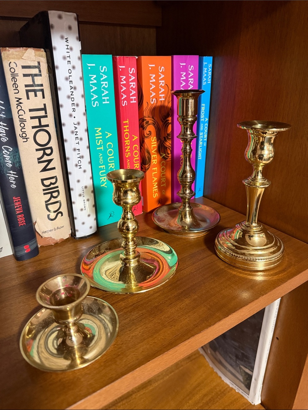 Vintage Brass Candlestick Set of 4- Gold Accent Home Decor